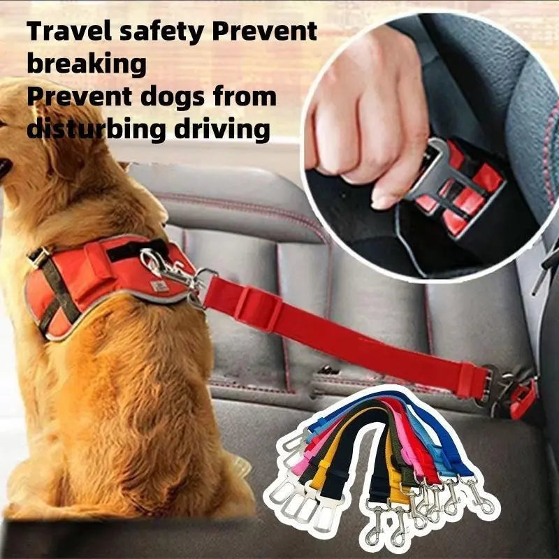 AegisPaws · Elastic Bungee Pet Car Safety Belt