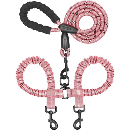 RoverPace · Dual-Dog Shock Absorbing Bungee Leash