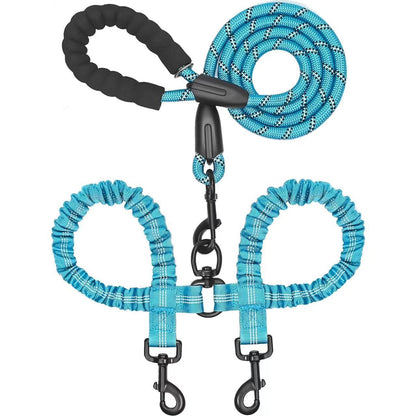RoverPace · Dual-Dog Shock Absorbing Bungee Leash