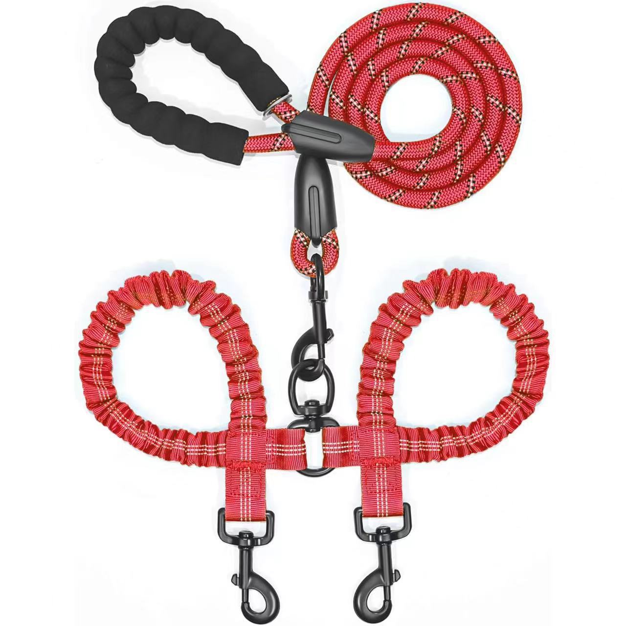 RoverPace · Dual-Dog Shock Absorbing Bungee Leash