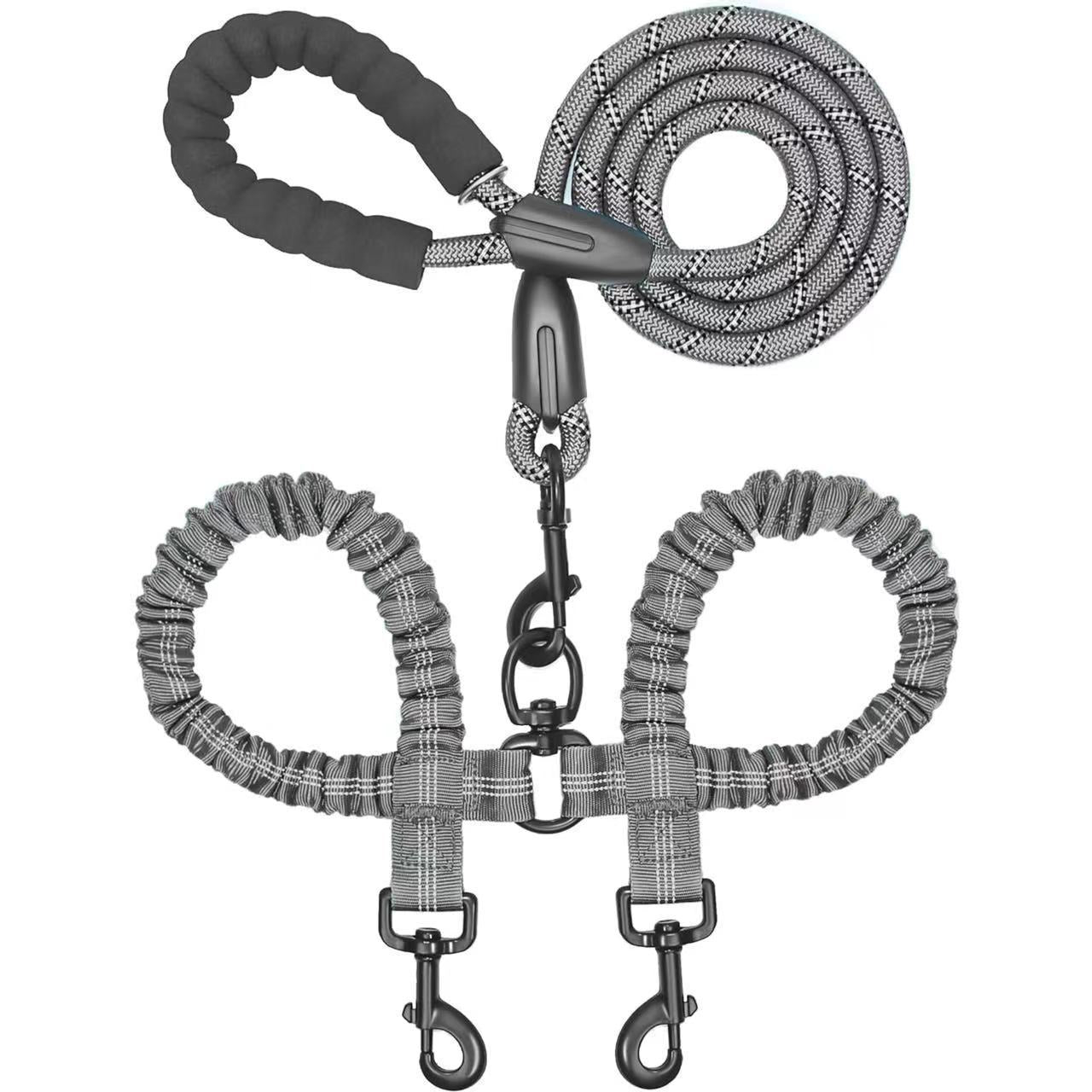 RoverPace · Dual-Dog Shock Absorbing Bungee Leash