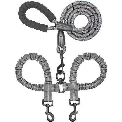 RoverPace · Dual-Dog Shock Absorbing Bungee Leash
