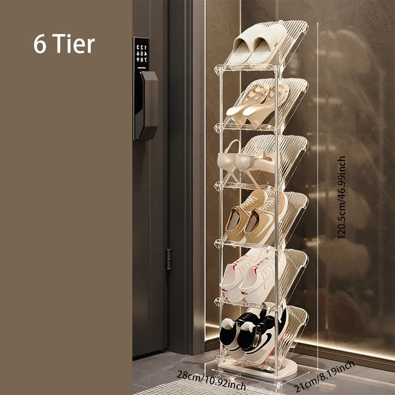 Acrylic Foldable Shoe Rack – Easy Installation & Space-Saving