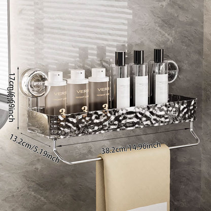 No-Drill Wavy Shelf – Large Surface & Strong Load-Bearing