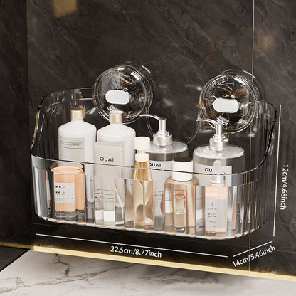 Acrylic Suction Storage Rack – No-Drill Design & Crystal-Clear Look