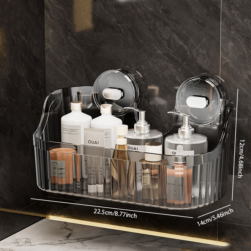 Acrylic Suction Storage Rack – No-Drill Design & Crystal-Clear Look