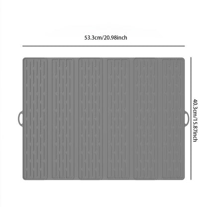 Multi-Functional Foldable Draining Mat – Anti-Burn Silicone with Hanging Hole