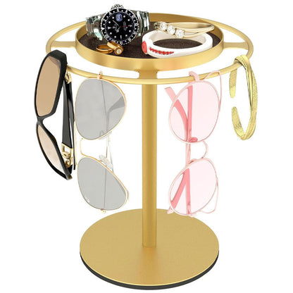 360° Rotating Metal Tray Storage Rack – Stylish & Practical