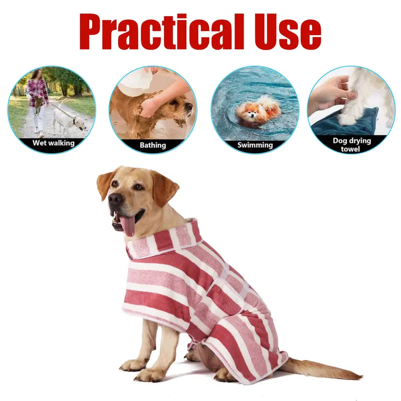 AquaDry · Ultra-Absorbent Pet Bathrobe & Quick-Dry Towel