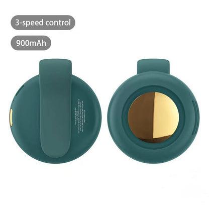 Clip-On Silicone Mini Fan - 360° Adjustable, USB Rechargeable & Long-Lasting
