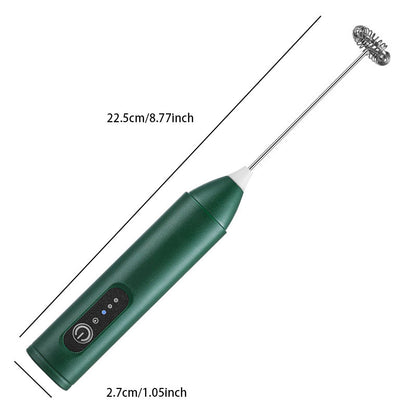 Mini Rechargeable Frother – For Coffee, Beats Eggs & Blends Jam
