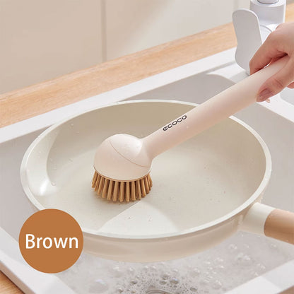 Rotating Long-Handle Pan Brush – Non-Stick & Scratch-Free