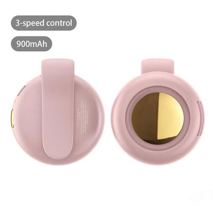 Clip-On Silicone Mini Fan - 360° Adjustable, USB Rechargeable & Long-Lasting