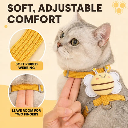 BuzzPaw™ Adjustable Pet Harness Set for Cats, Rabbits & Small Dogs