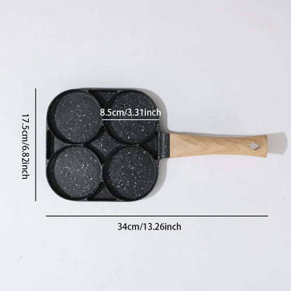 3-in-1 Nonstick Frying Pan: Ideal for Eggs, Bacon, and Burgers
